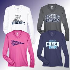 Northley Cheer Long Sleeve Ladies Tech Tee Northley Cheer Long Sleeve Ladies Tech Tee